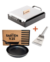 La Planchetta Family Set met 1-pits bakplaat en koekenpan