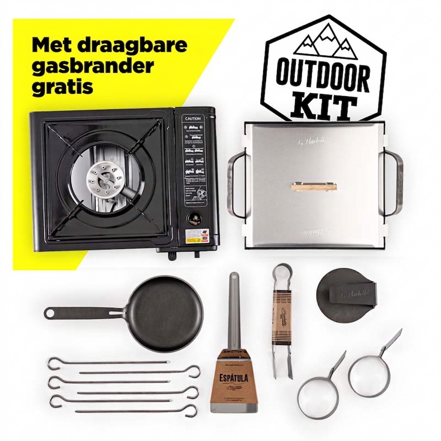 La Planchetta Outdoor Kit compleet voor kamperen